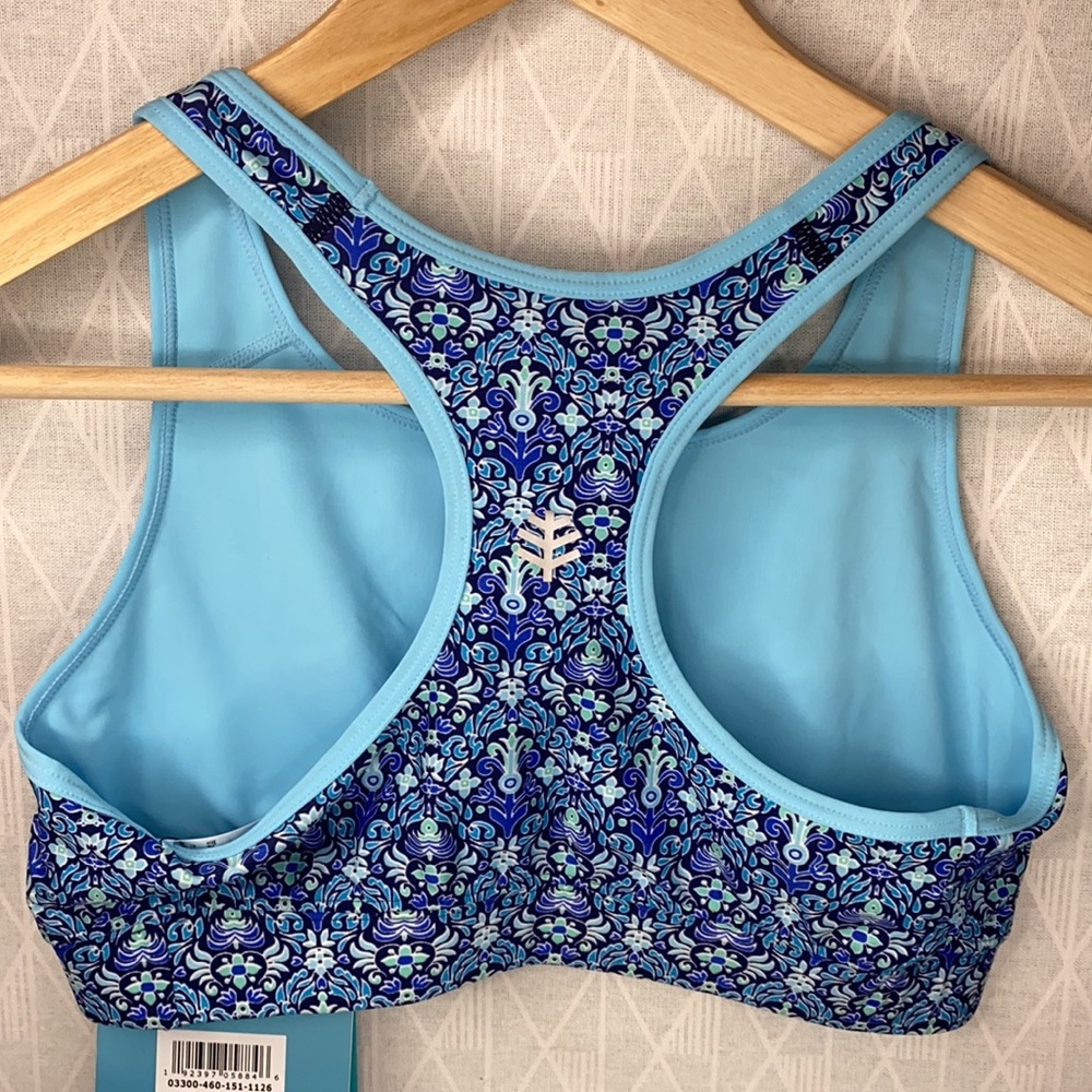Coolibar Reversible Swim Bra - Picture 8 of 10